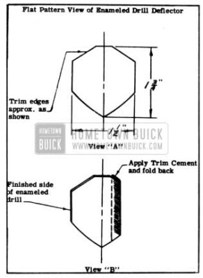 1950 Buick Enamelled Drill Deflector
