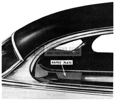 1950 Buick Riviera Rear Quarter Baffle Plate