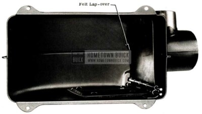 1951 Buick Defroster Valve Felt Lap-Over