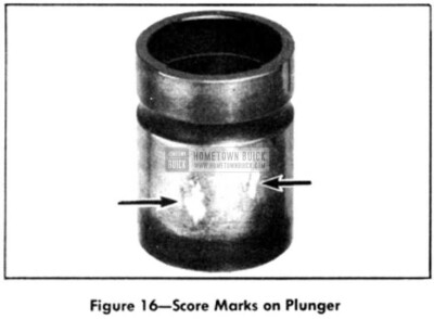1951 Buick Score Marks on Plunger