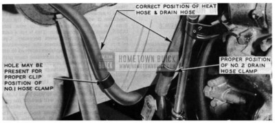 1954 Buick Correct Position of Heater Hose