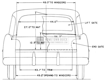 1954 Buick Estate Wagon Interior Dimensions