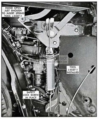 1954 Buick Hood Spring Tool Installation