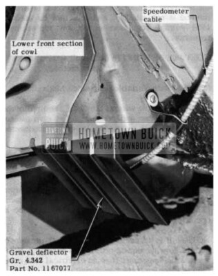 1954 Buick Speedometer Gravel Deflector