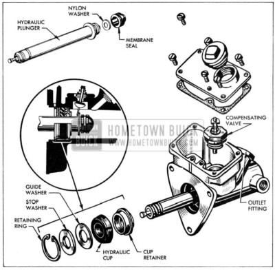 1957 Buick Hydraulic Cylinder Assembly Exploded