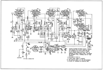 1950 Buick Radio Circuit Schematic-Sonomatic Radio