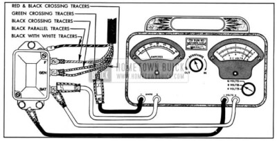 1950 Buick Voltage Regulator Test Connection-Variable Resistance Method
