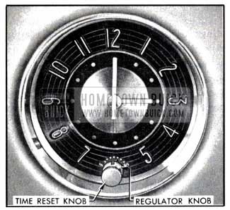 1951 Buick Clock Time Rest and Regulator Knobs