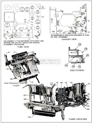 1951 Buick Parts Layout-Sonomatic Radio