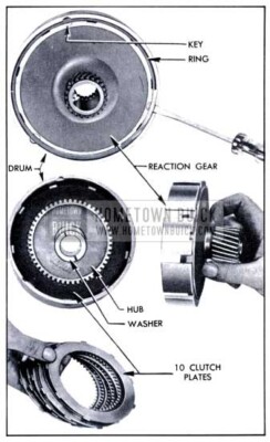1951 Buick Removal of Reaction Gear, Hub, and Plates