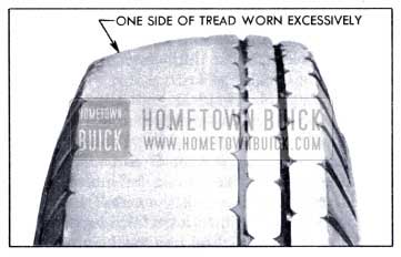1951 Buick Side or Camber Tread Wear