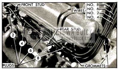 1953 Buick Spark Plug Wires-Left Bank