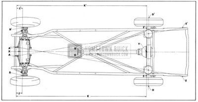 1954 Buick Checking Points for Frame and Suspension Alignment