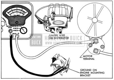 1954 Buick Cranking Voltage Test Connections