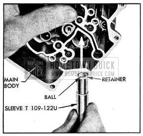 1954 Buick Installation of Intake Check Ball and Retainer