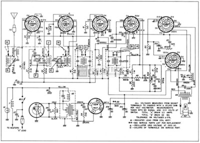 1954 Buick Sonomatic Radio Wiring Circuit