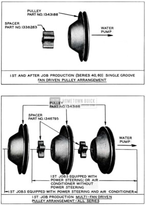 1955 Buick Fan Driven Engine Pulley