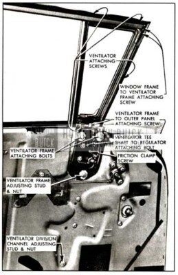 1957 Buick Front Door Ventilator