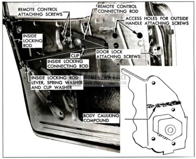 1957 Buick Rear Door lock Mechanisms