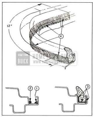1959 Buick Rear Compartment Weatherstrip Installation